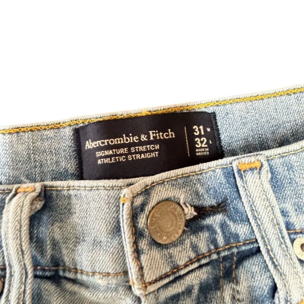 Abercrombie & Fitch Men's‎ Athletic Straight Jeans Blue Size 31x32